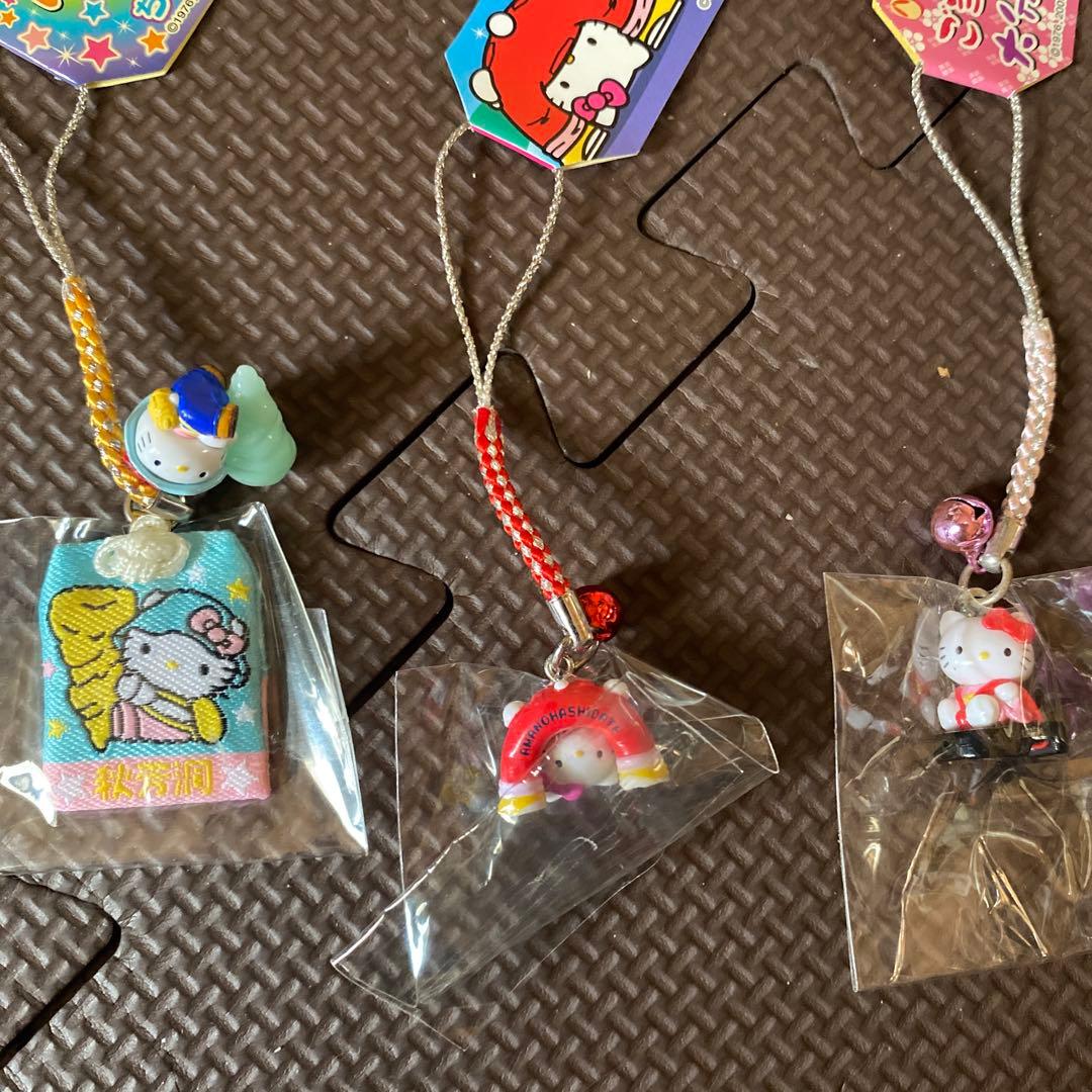 ハローキティ ストラップ 5個セット希少