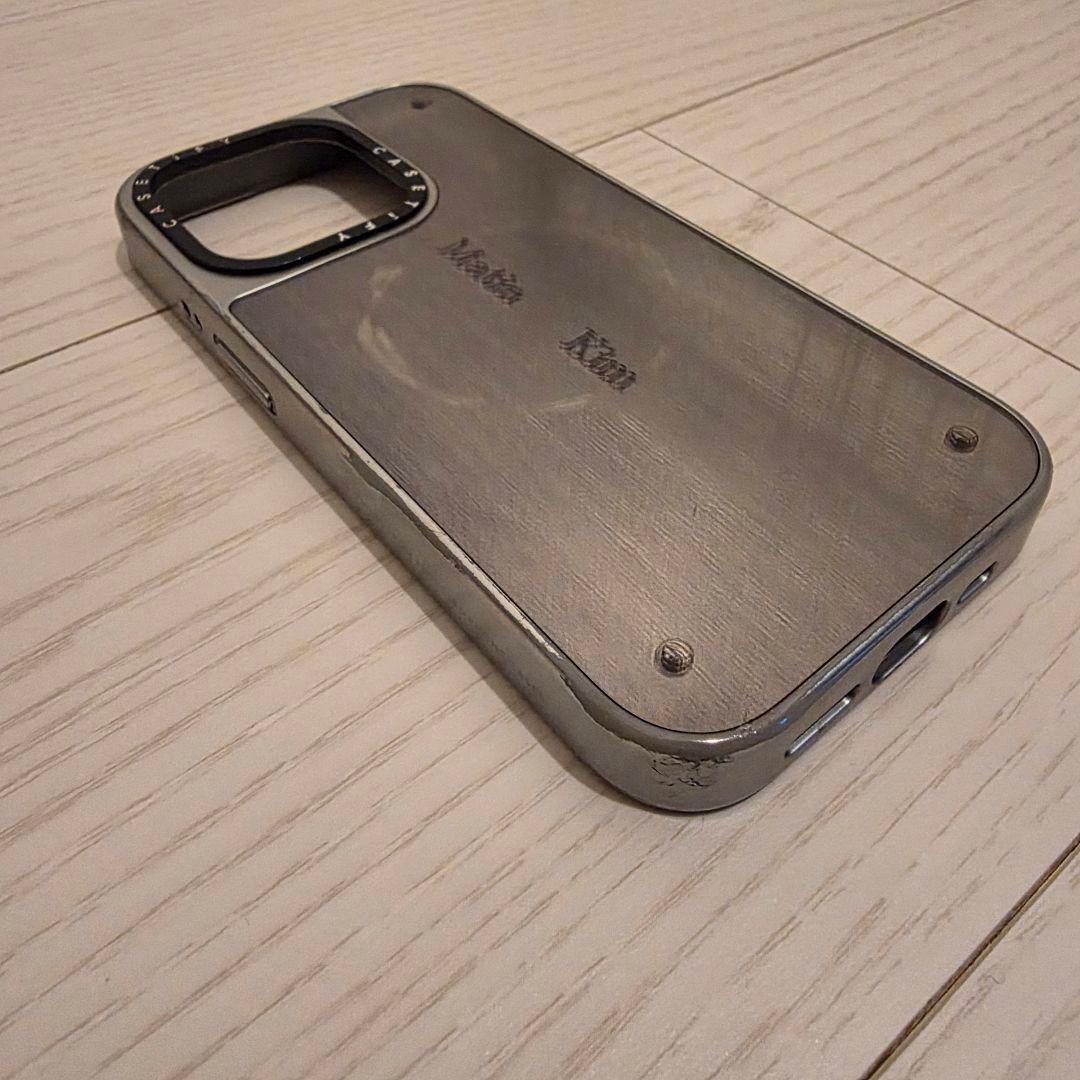 CASETiFY iPhone15pro用ケース（MagSafe用ミラー付）