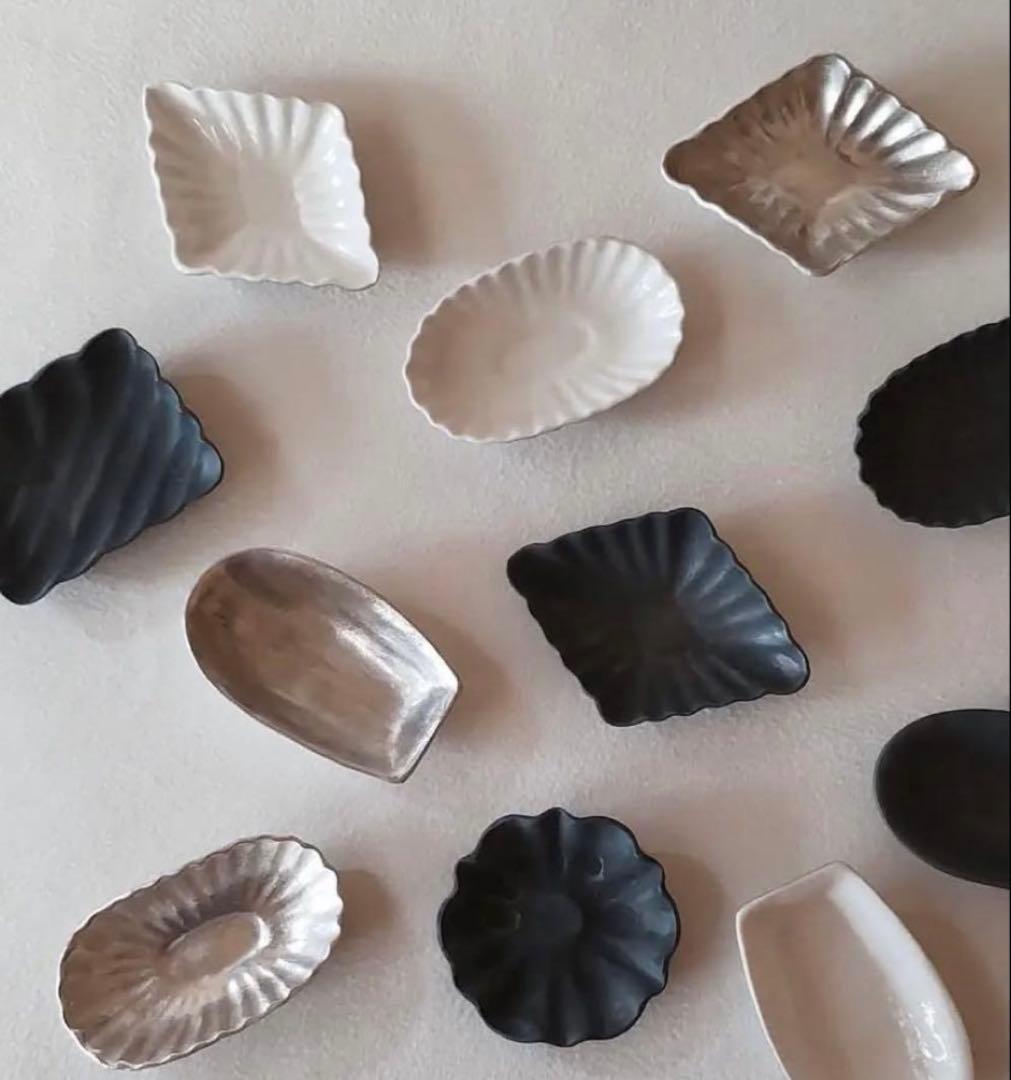 【匿名配送】松本美弥子さん器★銀彩★2個セット