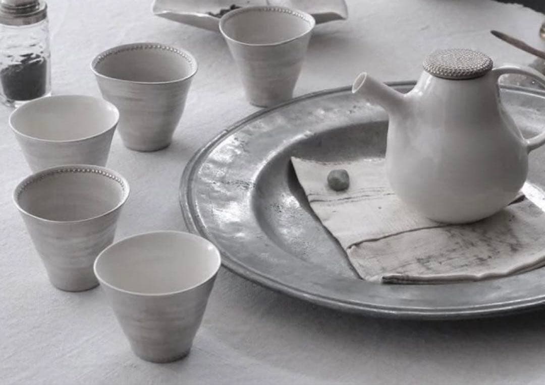 【匿名配送】松本美弥子さん器★銀彩★2個セット