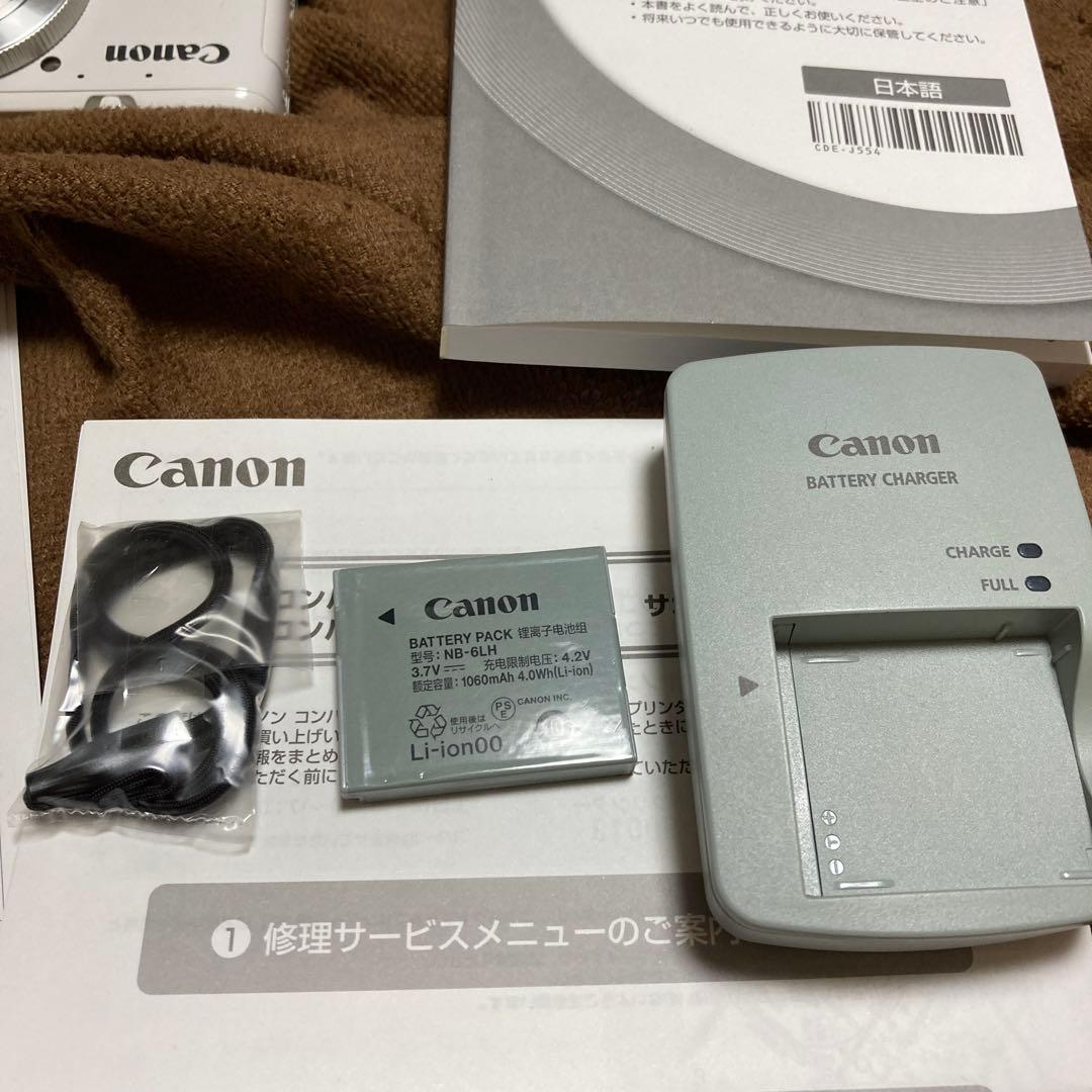 動作良好　美品　PowerShot S200 Canon　白　white