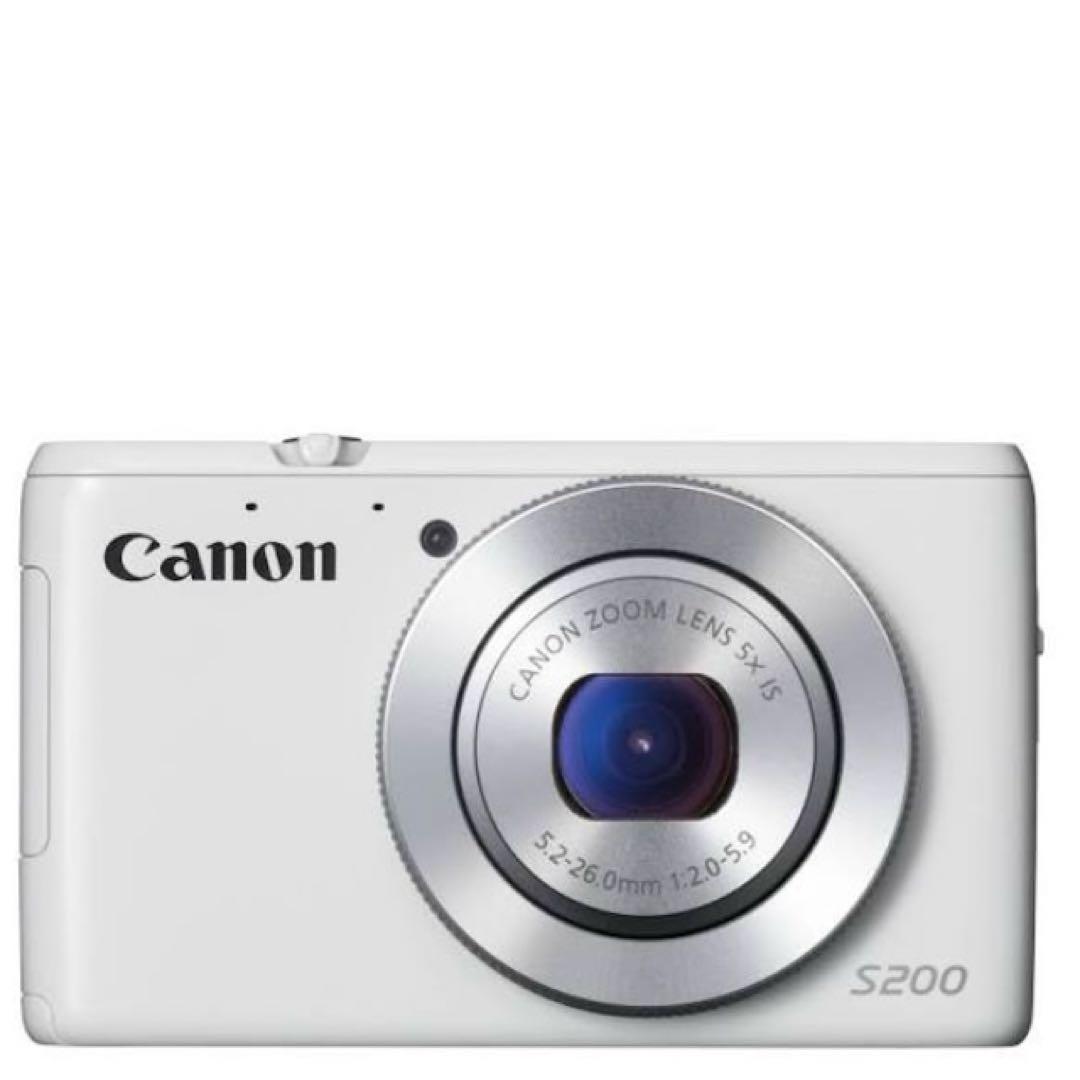 動作良好　美品　PowerShot S200 Canon　白　white
