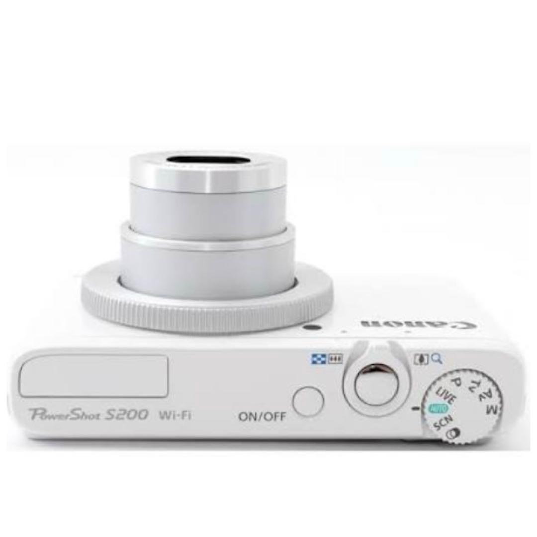 動作良好　美品　PowerShot S200 Canon　白　white
