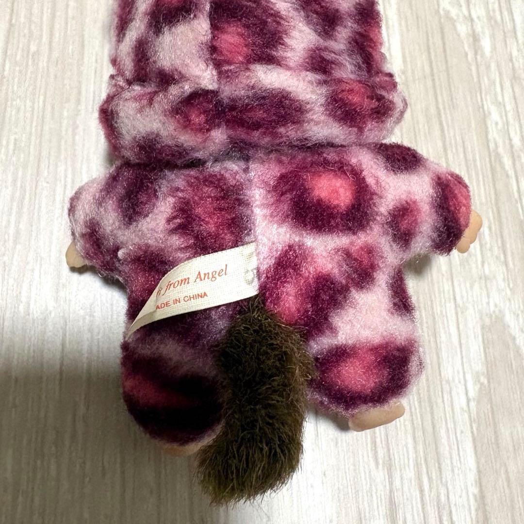 ベビチッチ 豹柄 ヒョウ柄 ピンク キーホルダーモンチッチ monchhichi