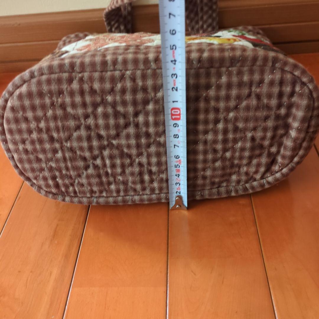 パッチワークキルティングトートバッグ