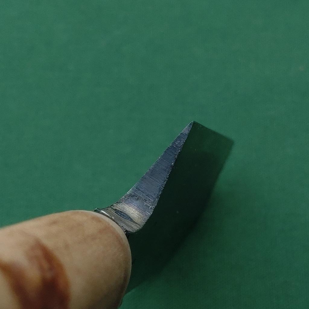 花切鉈 特製 本割込 刃長約80㎜ 木製鞘付 華道 生花 なた ナタ《0219》