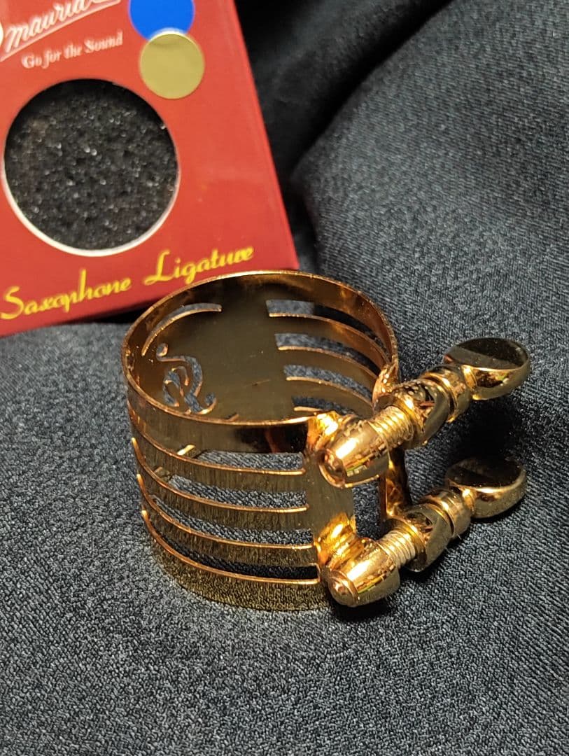 テナーサックス リガチャー 金メッキ P.Mauriat 台湾 良品