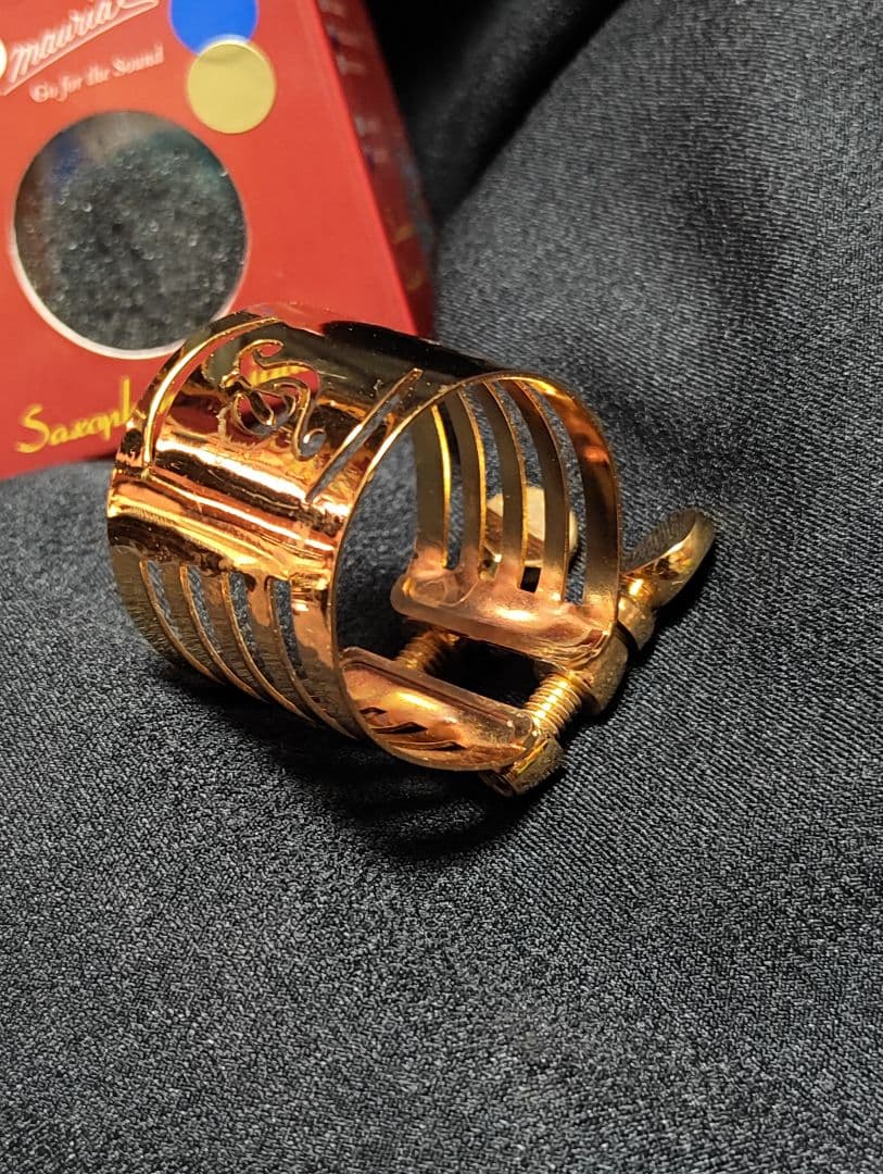 テナーサックス リガチャー 金メッキ P.Mauriat 台湾 良品