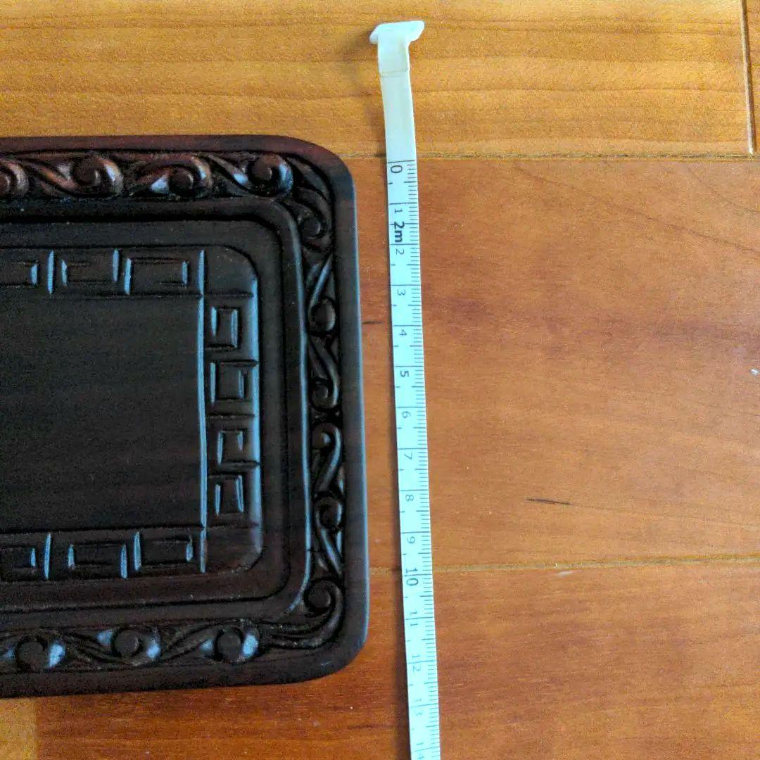 和風トレー 縁装飾 木製 外箱あり 民芸品