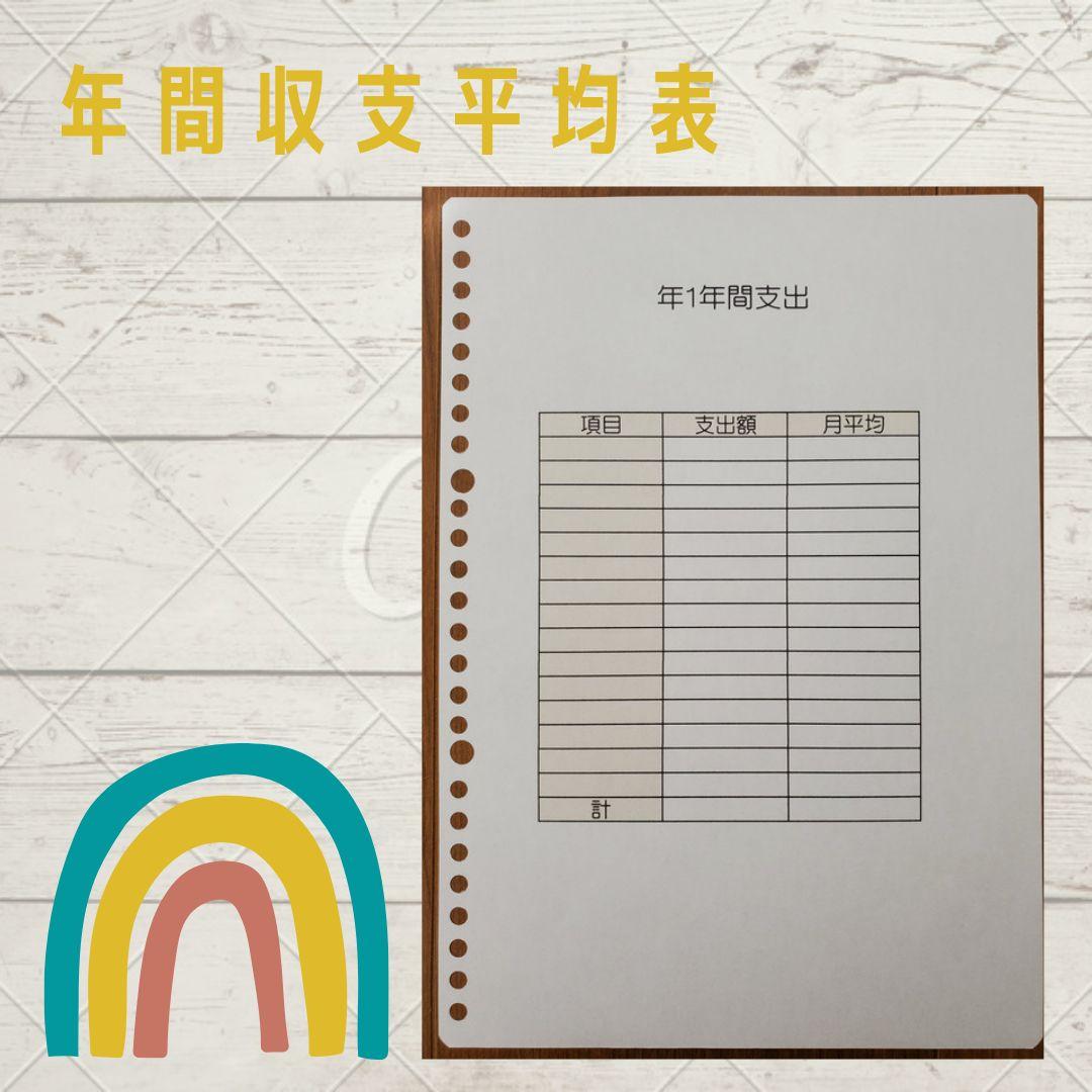ルーズリーフ家計簿☆オプション家計管理