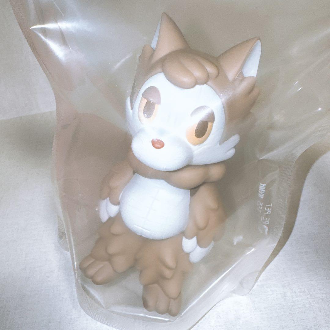 【新品】 あらいきりこ おおかみくん ソフビ ミルクティー