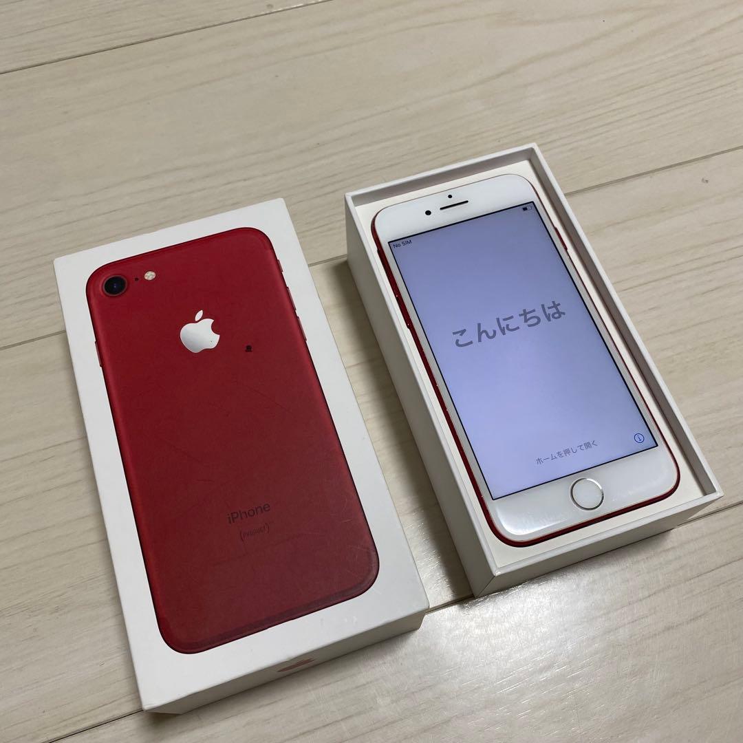 Apple iPhone 7 赤 本体　128GB