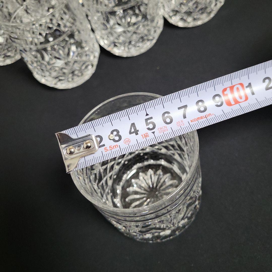 クリスタルガラス デキャンタとグラス６個セット 未使用品