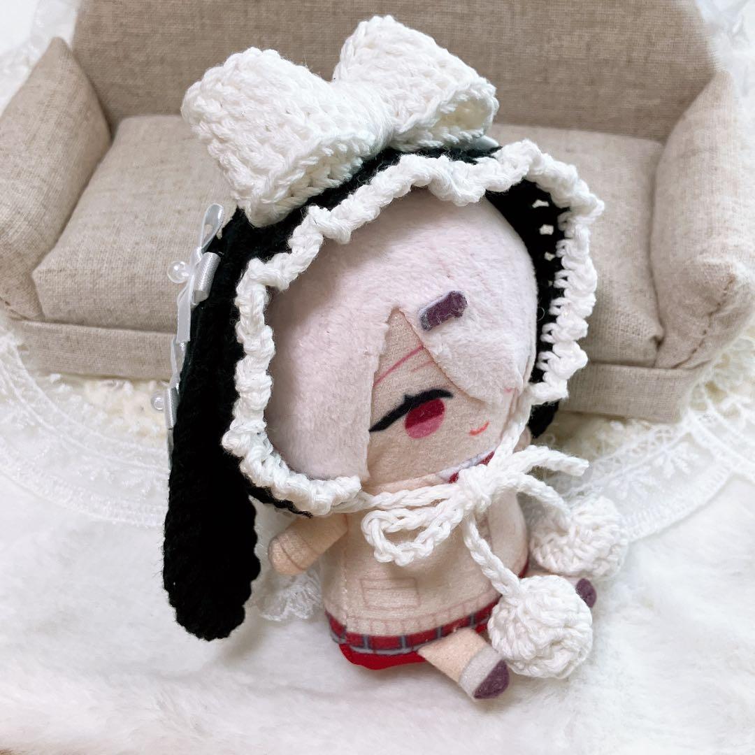 10㎝ ちびぐるみ　にじぱぺっと　にじぱぺ　ぬい服　リボン付き垂れ耳うさぎ　黒