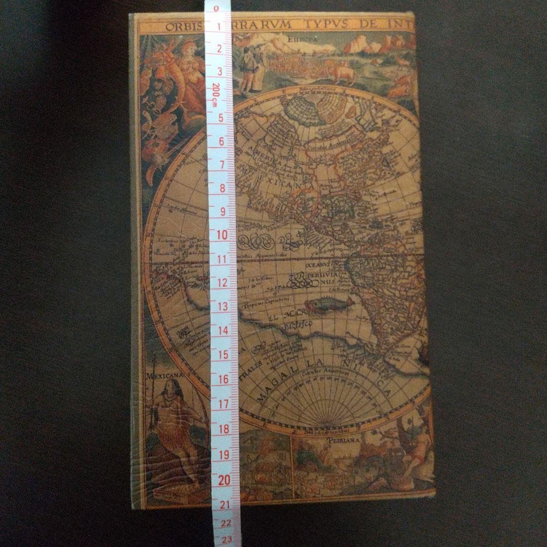 洋書　小物入れ　アンティーク　世界地図　レトロ　ヴィンテージ　マグネット　置き物