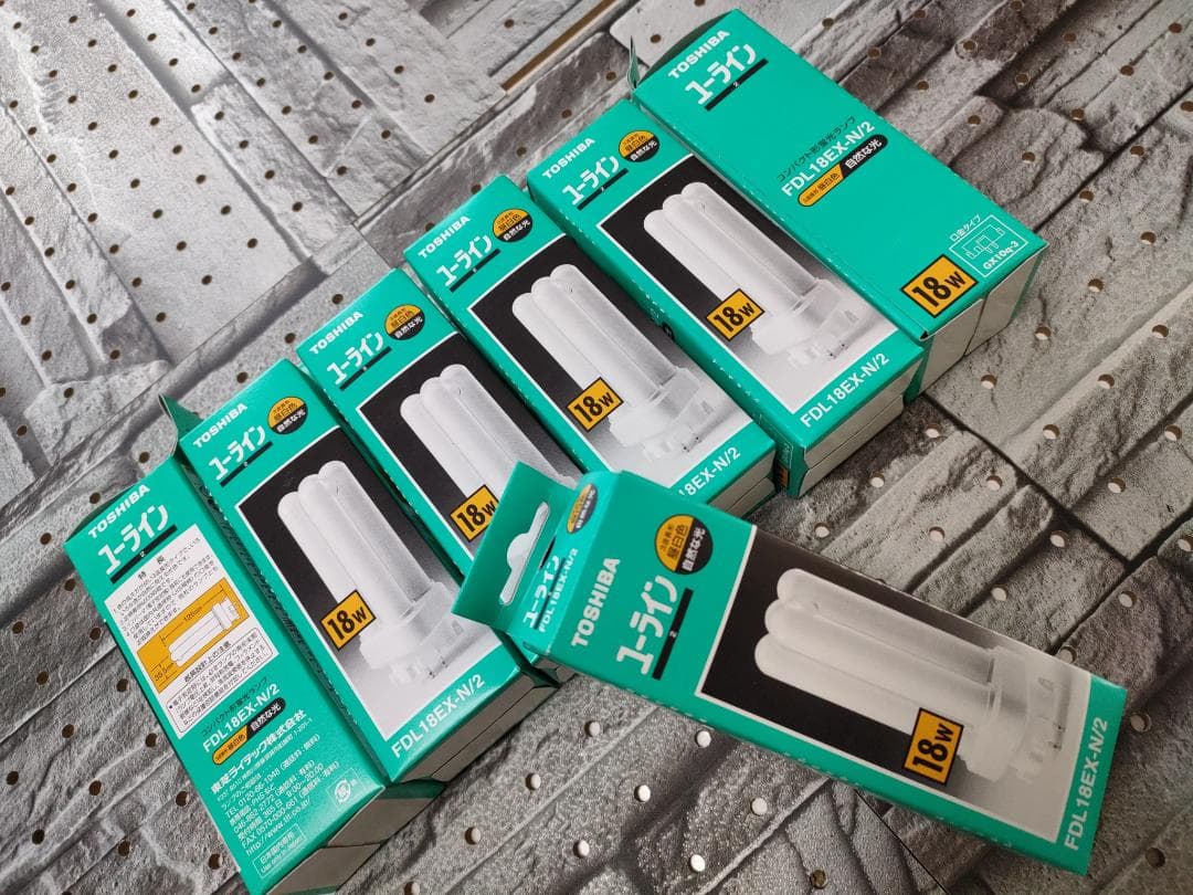 東芝TOSHIBA ユーラインFDL18EX-N/2 18W 7個セット