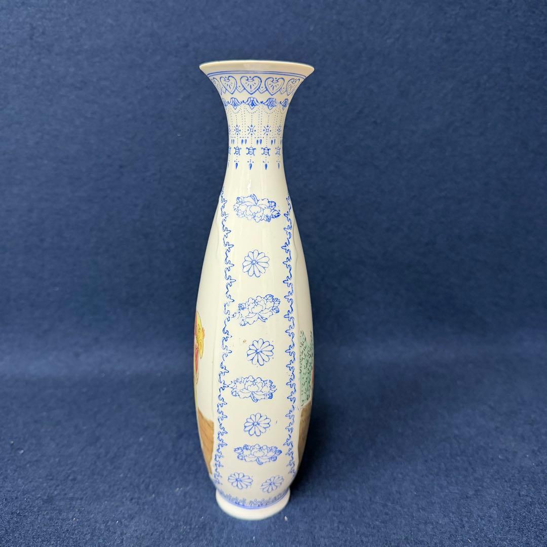 景徳鎮 花器 花瓶 唐物 中国 時代 古玩 当時物 旧家 蔵出 骨董品