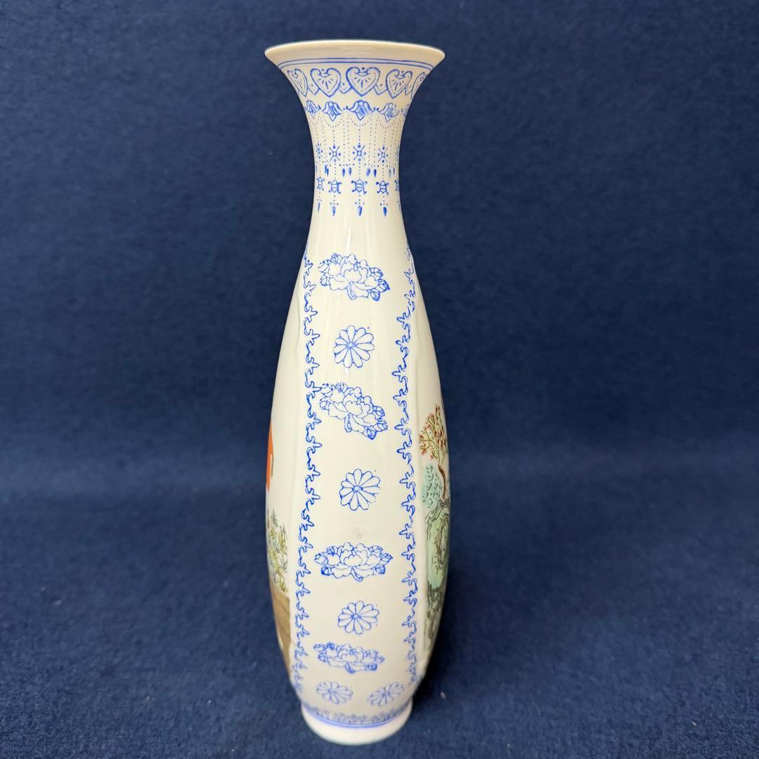 景徳鎮 花器 花瓶 唐物 中国 時代 古玩 当時物 旧家 蔵出 骨董品