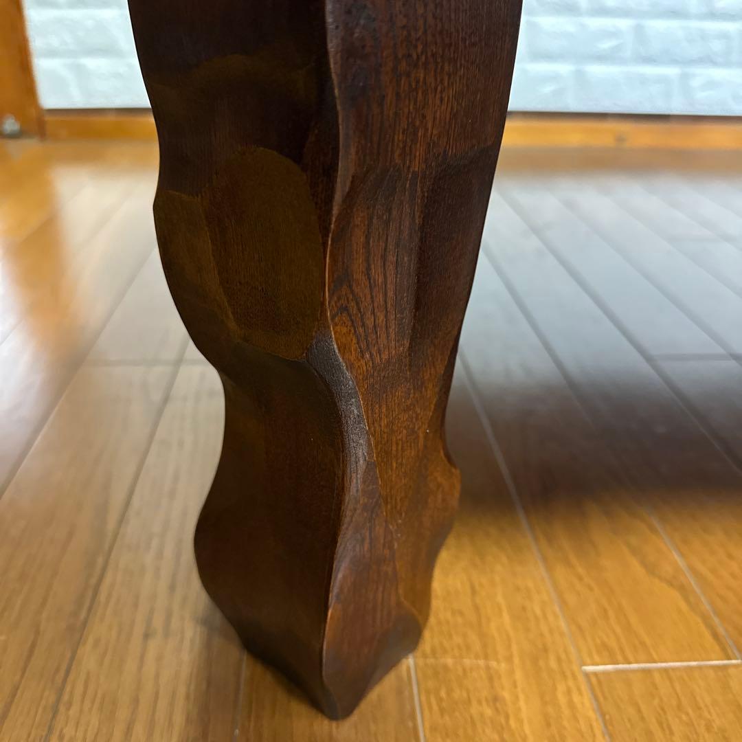 天然木　一枚板座卓