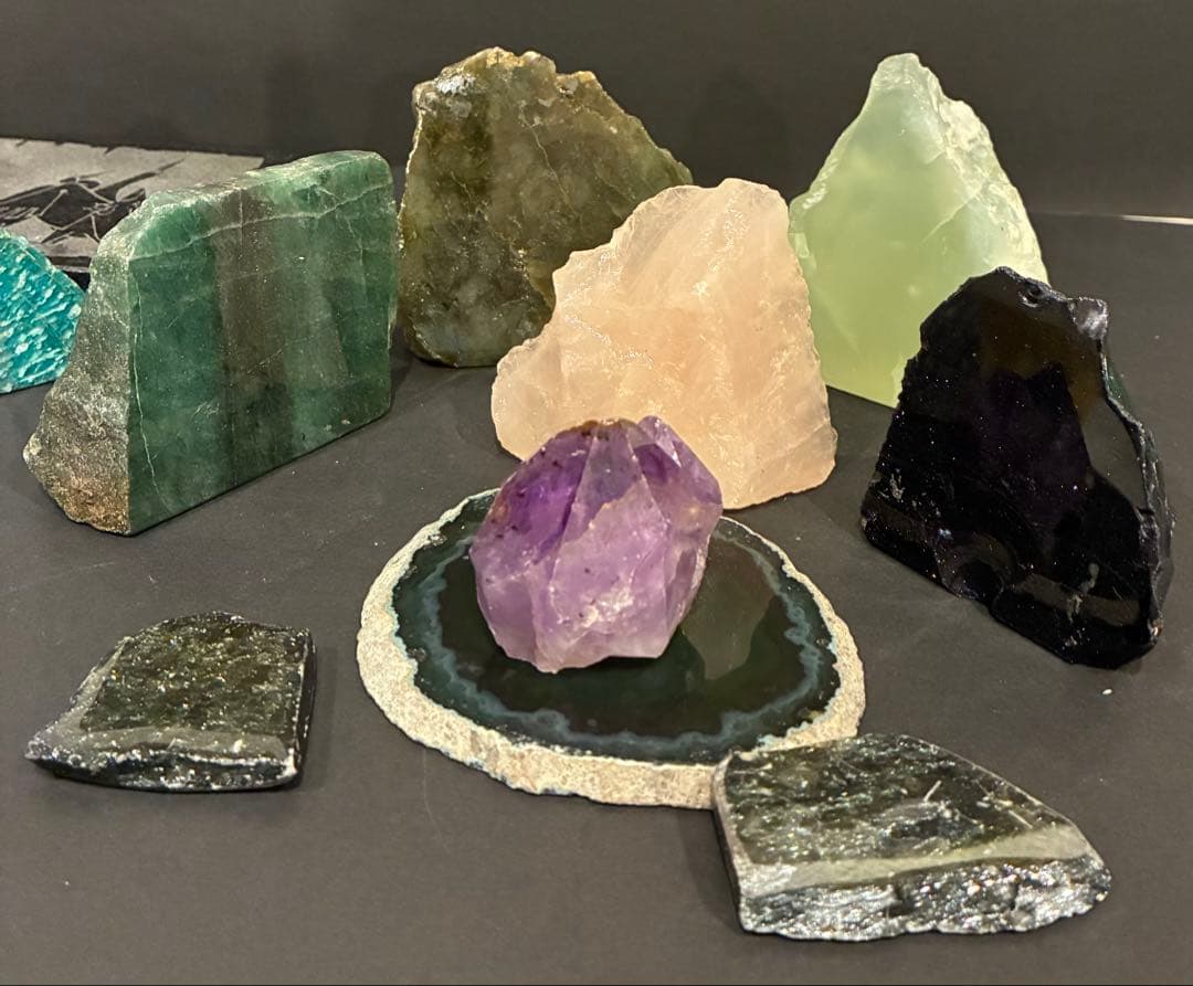 メノウ　水晶 クラスター　石　値下げしました‼️