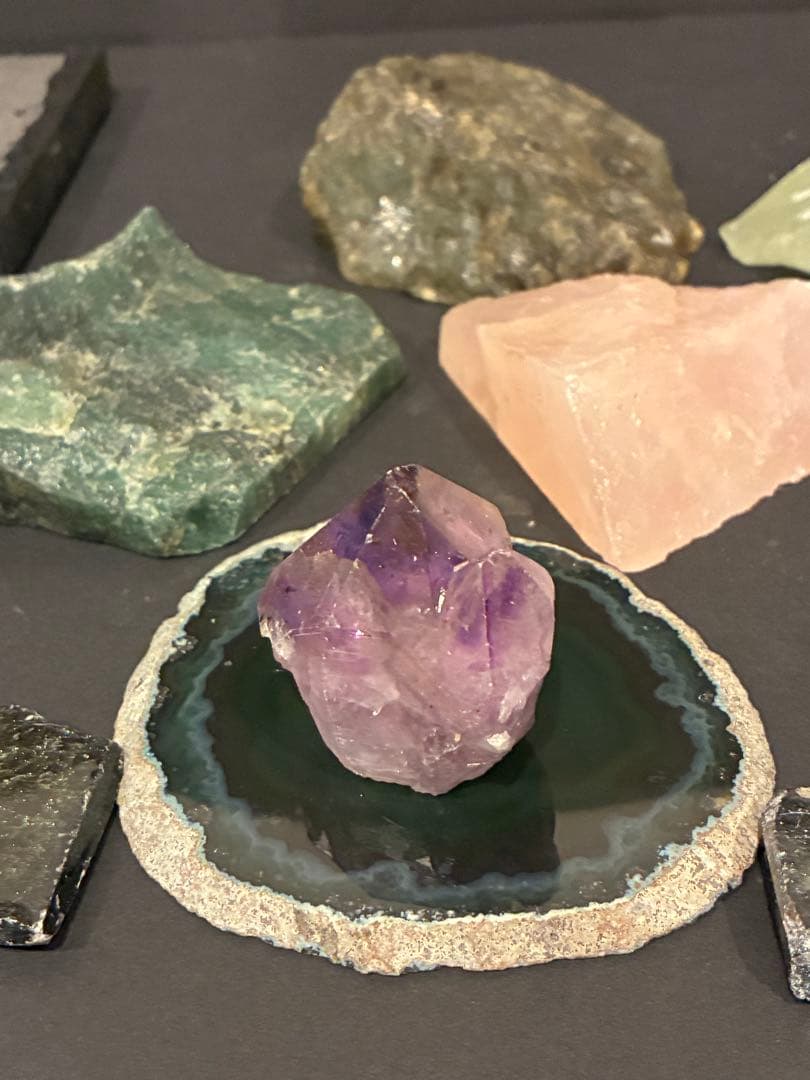 メノウ　水晶 クラスター　石　値下げしました‼️