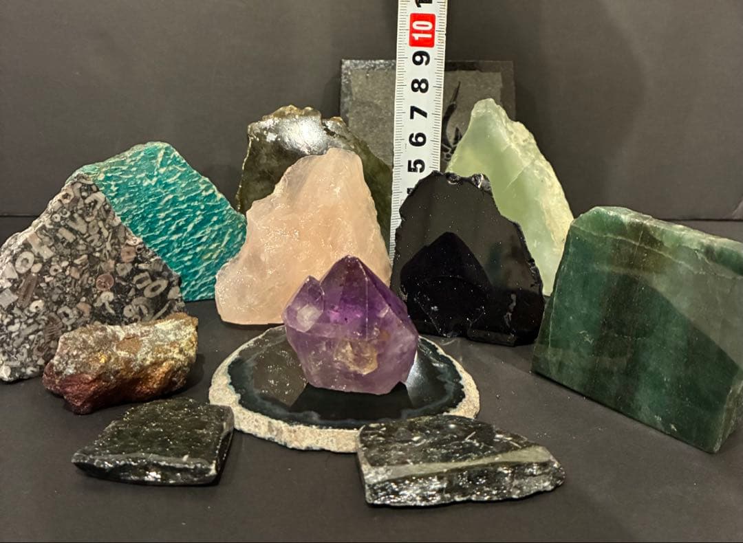 メノウ　水晶 クラスター　石　値下げしました‼️