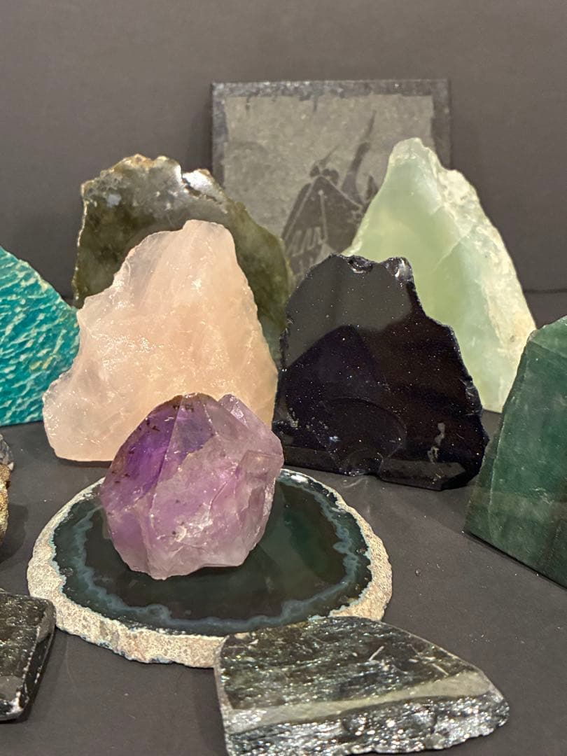 メノウ　水晶 クラスター　石　値下げしました‼️