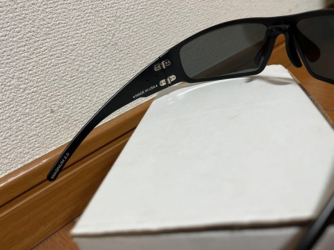 実物　GATORZ MAGNUM2.0 アジアンフィットブラックサングラス