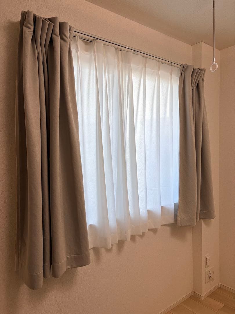 unico カーテン APT 140 × 130 レース/タッセル付き