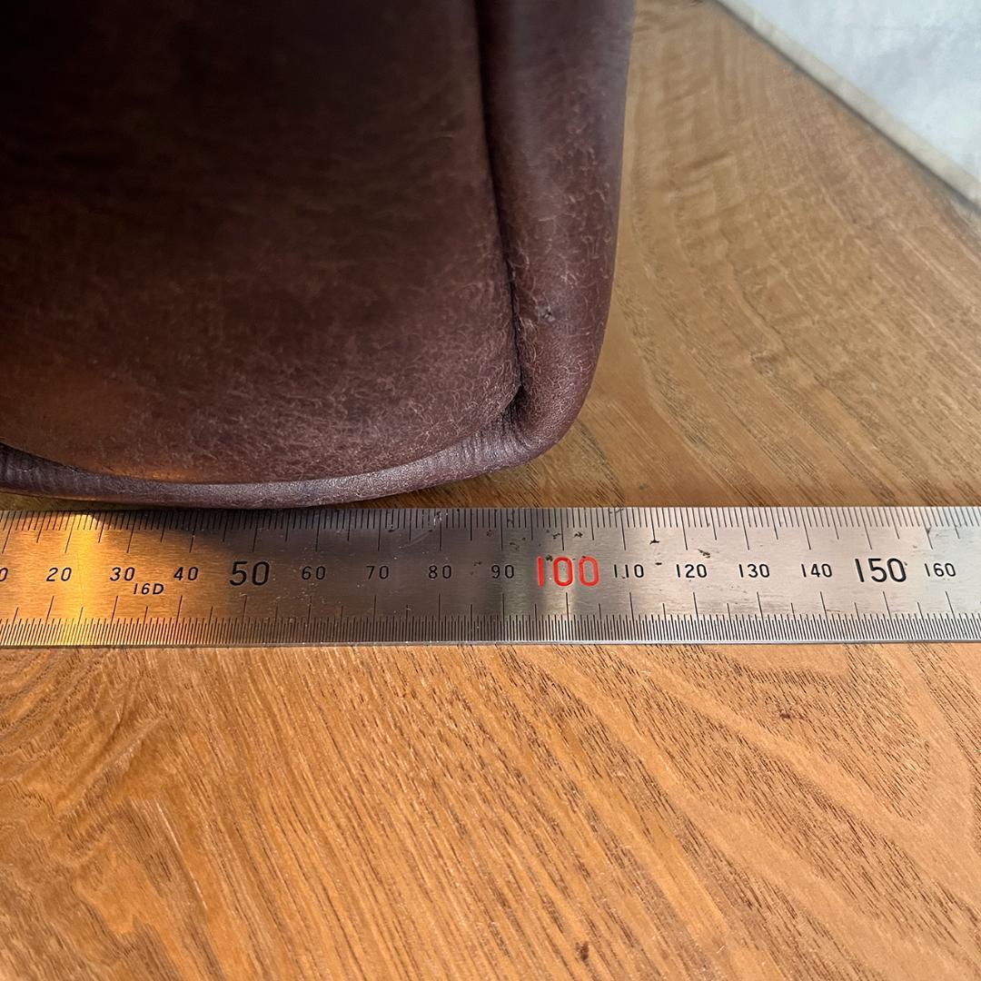 手作り一点物 プエブロレザー ショルダーバッグ チョコレート色 #357