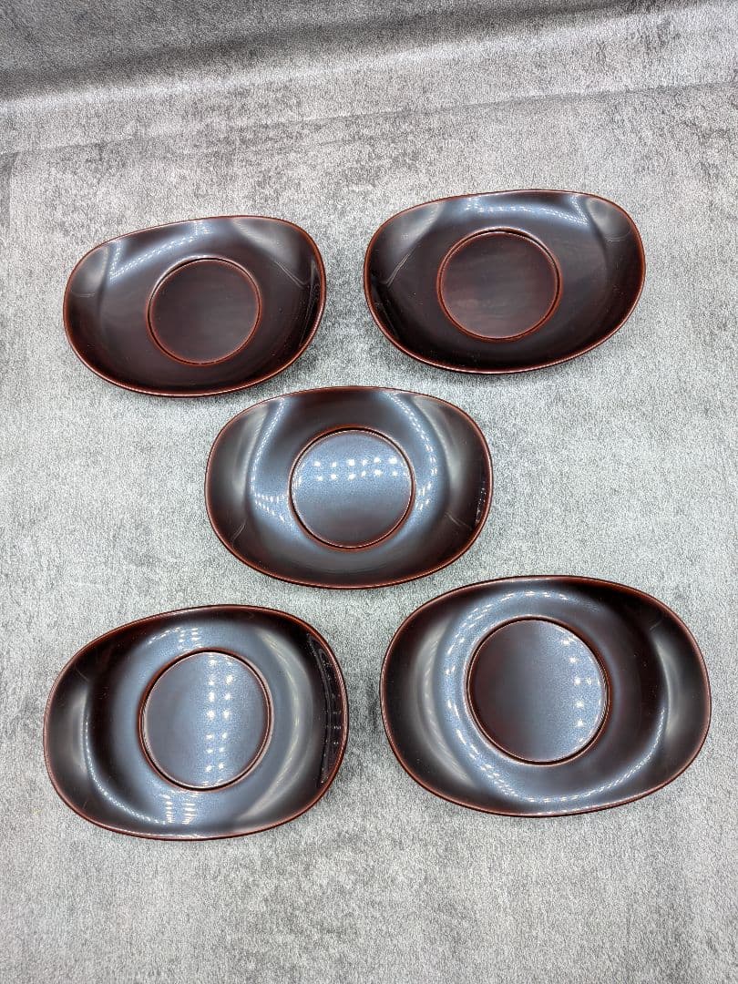 【新品】輪島塗 尚古堂謹製 茶托 5客セット 共箱・布付き 伝統