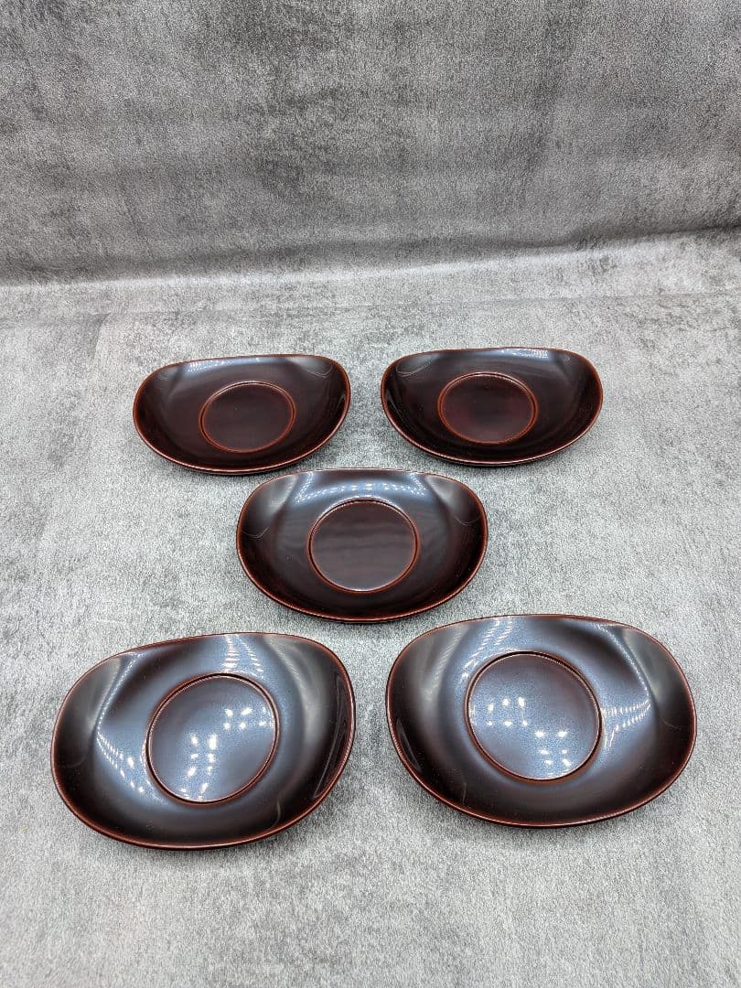 【新品】輪島塗 尚古堂謹製 茶托 5客セット 共箱・布付き 伝統