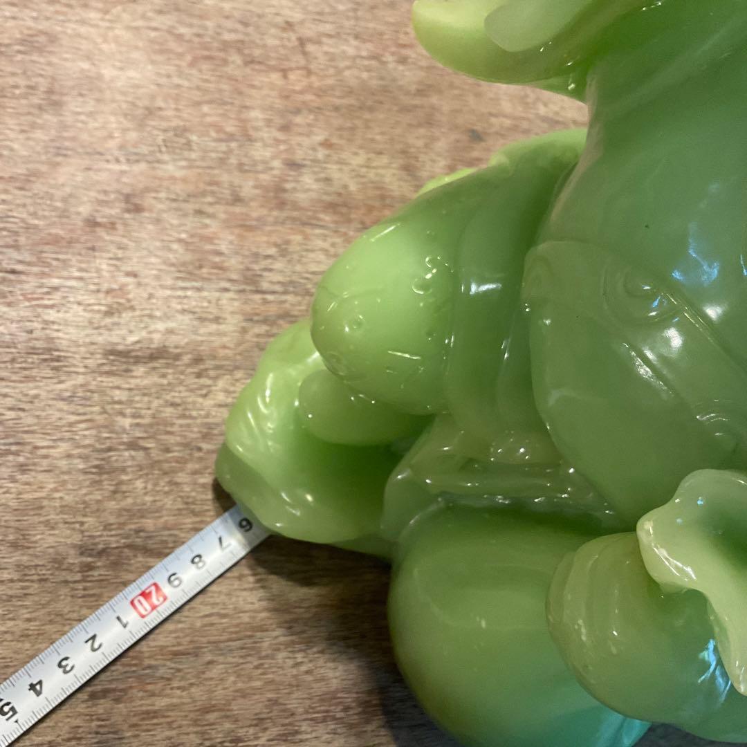 希少！大きな 大黒天 翡翠 グリーン 七福神 縁起物 商売繁盛 金運 無病息災