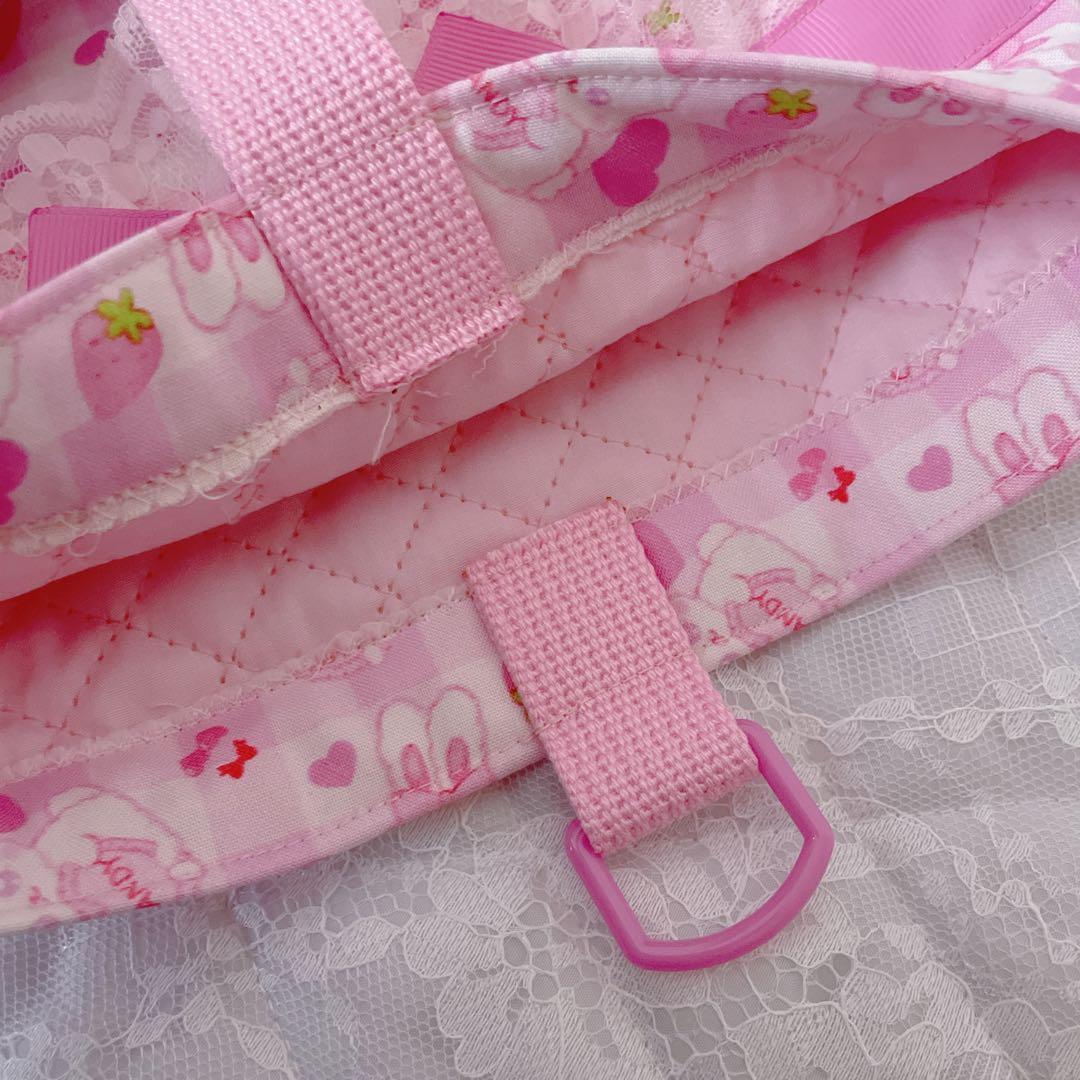 レッスンバッグ.体操服入れ.上靴袋3点セット♡うさぎチェックいちご柄❤︎現品限り‼︎