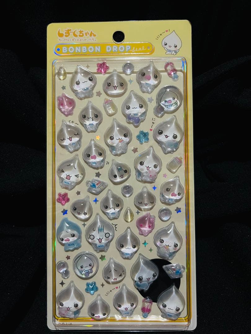 【正規品】ボンボンドロップシール しずくちゃん 4枚セット