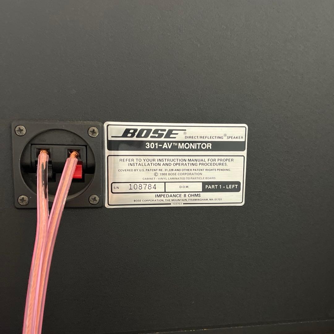 動作OK BOSE 301-AV MONITORスピーカー ペアー スタンド付き