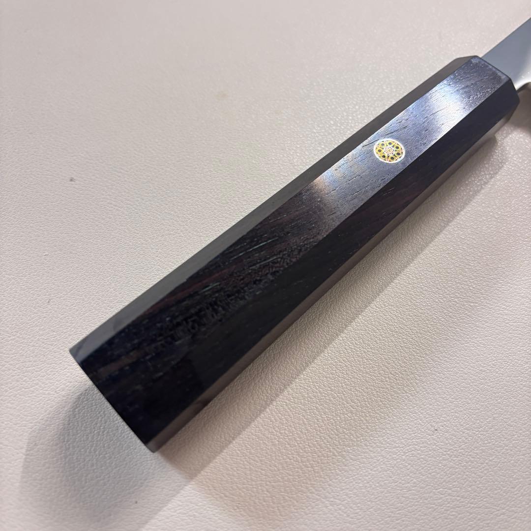 【特価限定】270mm 切付柳刃包丁 鏡面　黒檀八角柄 刺身包丁 「全鋼」'ᗤ