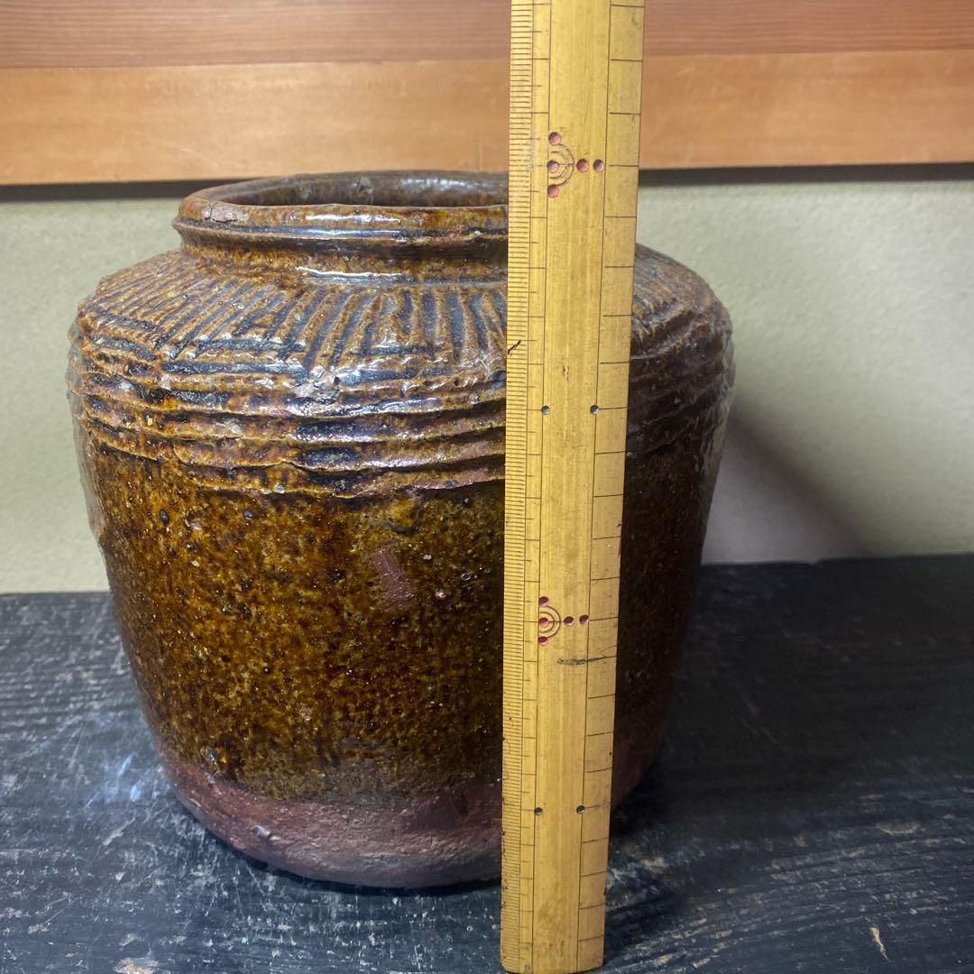 中国　古玩　南蛮水指【桐箱付】16cm20cm