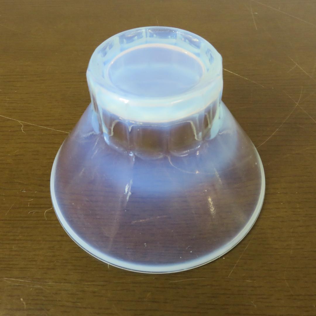 氷コップ 乳白 5客 レア型 昭和レトロ 変形氷コップ あんみつ アイスクリーム