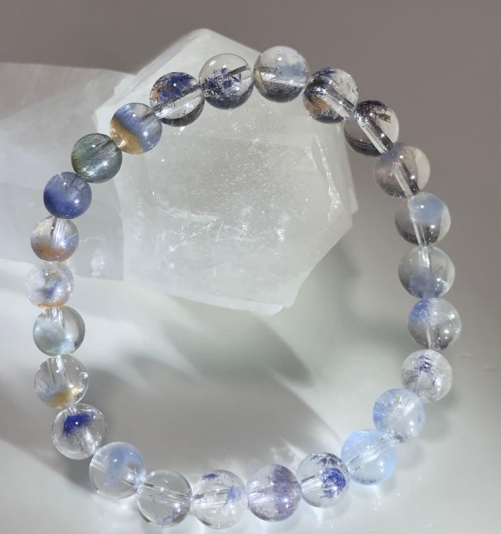 ⭐️限定品⭐️デュモルチェライトインクォーツ　ブレスレット　3本お纏め