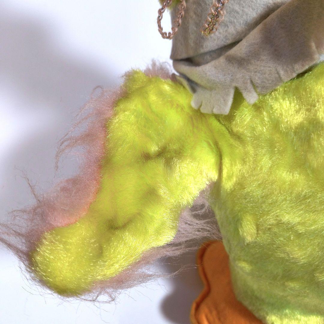 ビンテージ ラシュトン ダック ぬいぐるみ レースのバブーシュカ ラバーフェイス