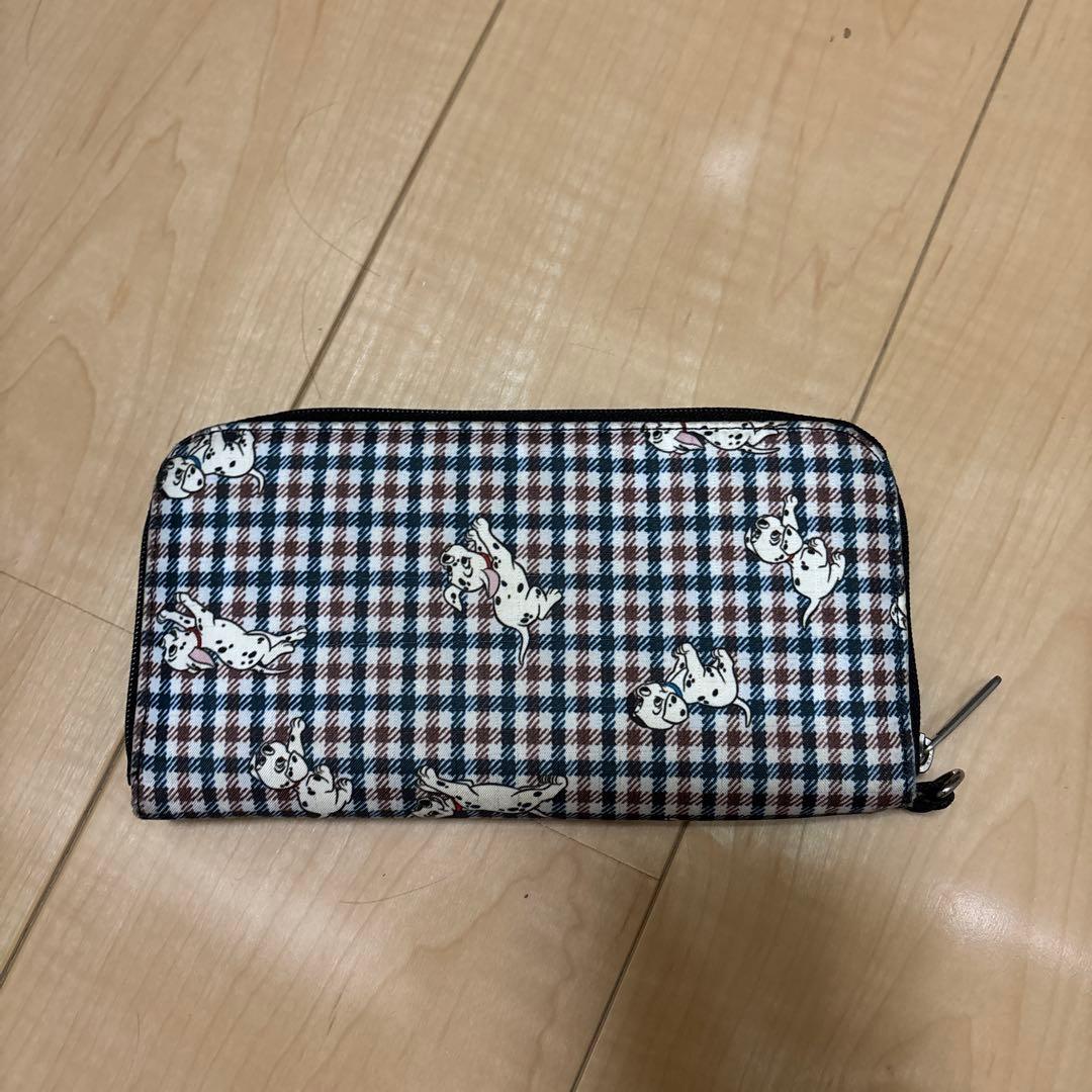 LeSportsac ディズニー チェック柄長財布