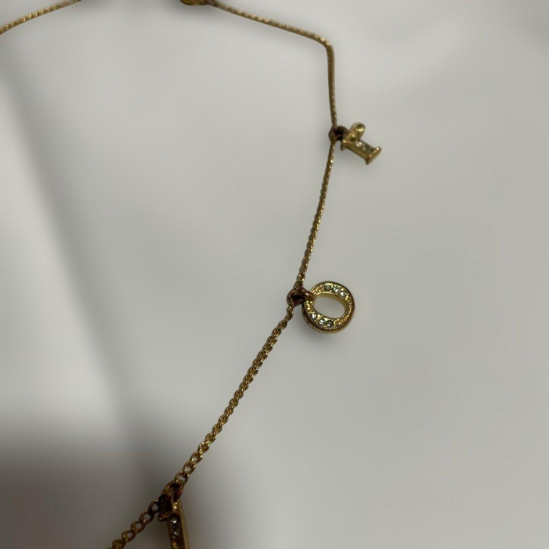 ディオール ネックレス ゴールド 正規品　クリスチャンディオール　ヴィンテージ