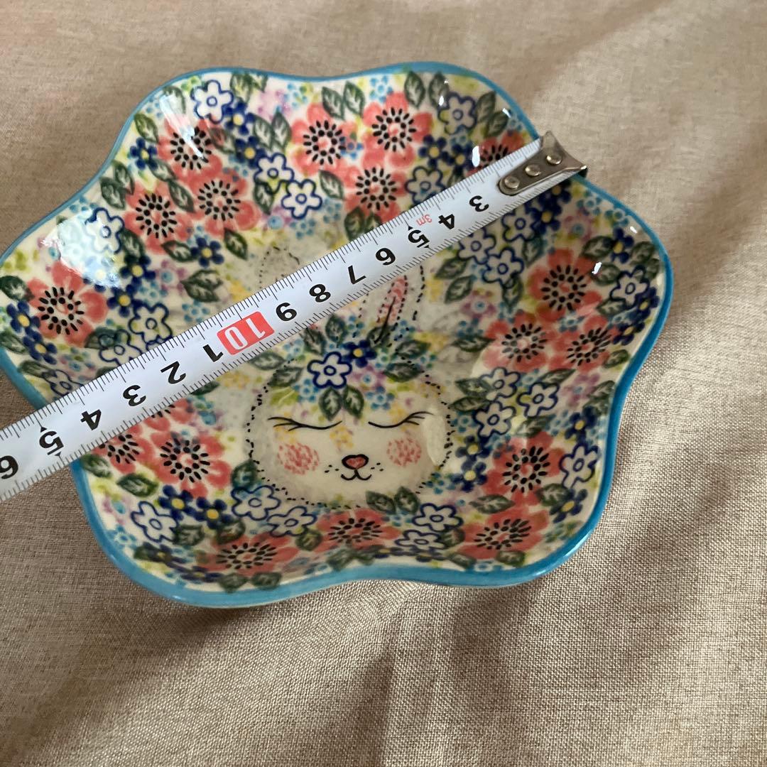 ポーリッシュポタリー　ポーランド食器　花びら　ボウル