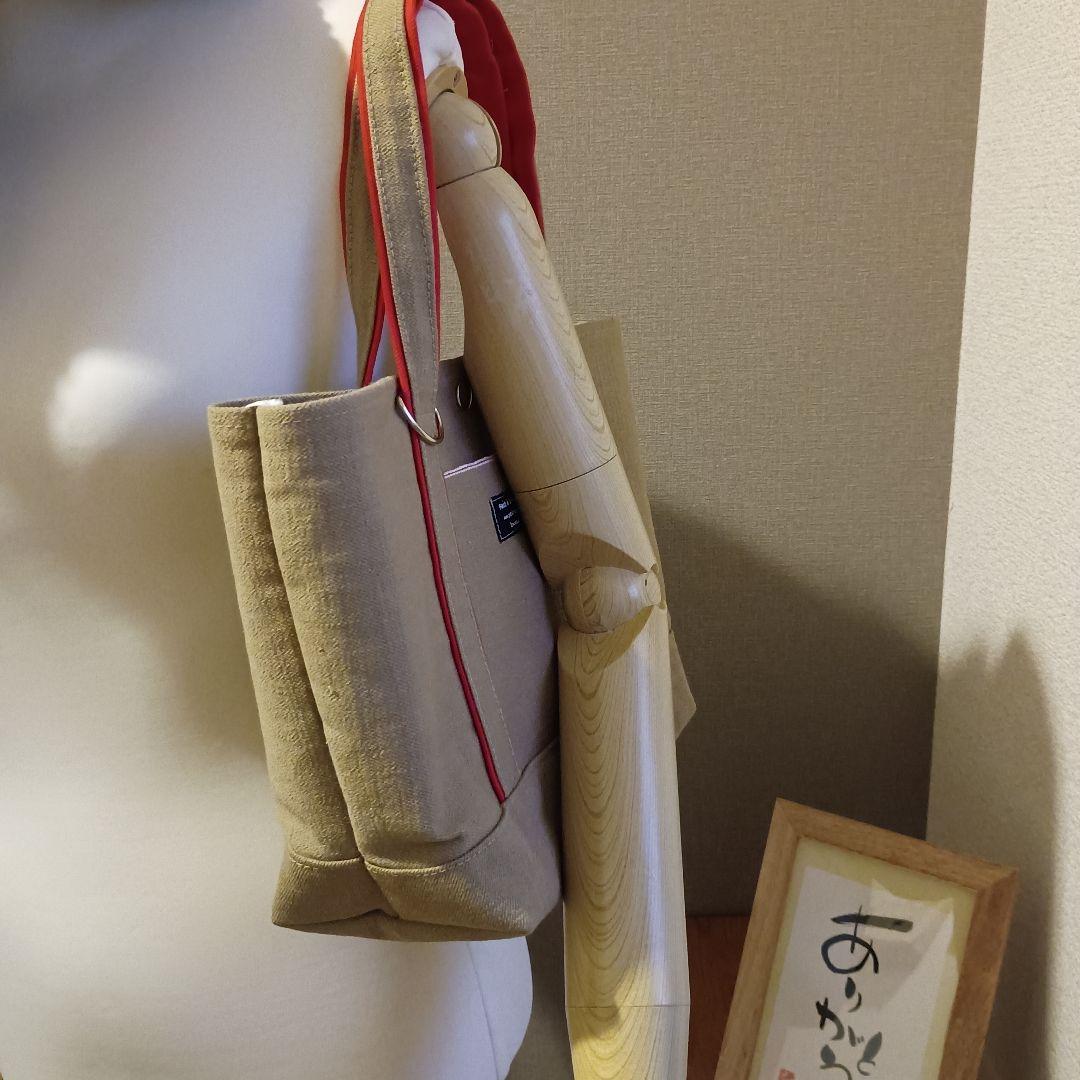 noshi-ma0504様オーダー品 井原デニム（М）内ポケット仕切りポーチ付き