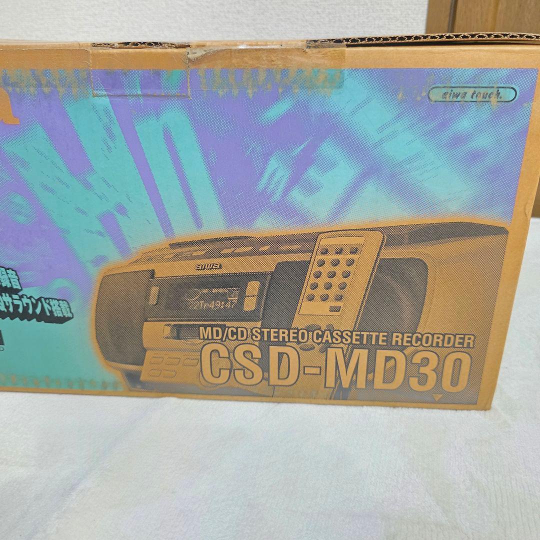 521未使用】 aiwa MD/CD ステレオ ラジオ カセット レコーダー