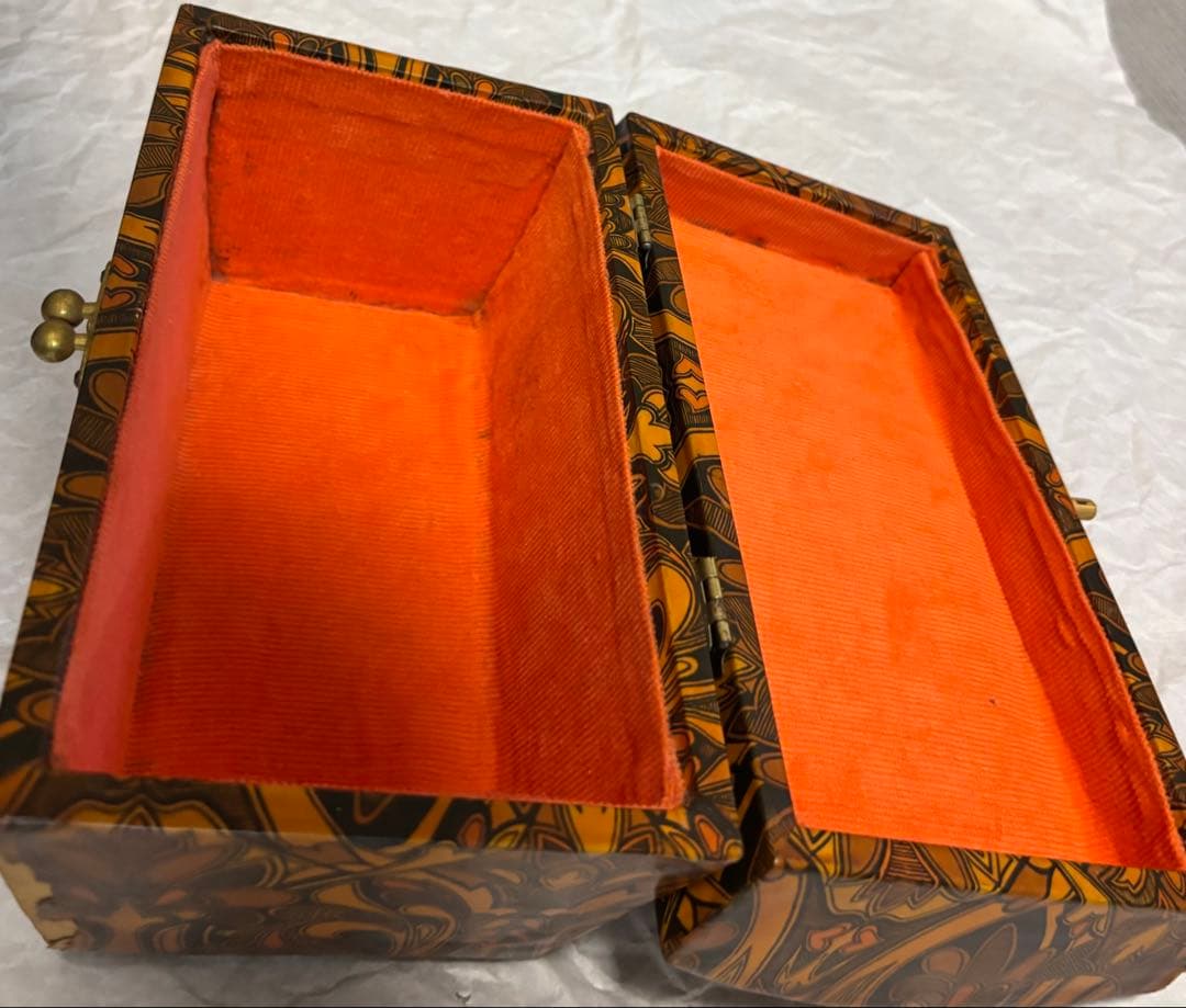 ロンドンアンティーク 木製バッグ(ボックス)