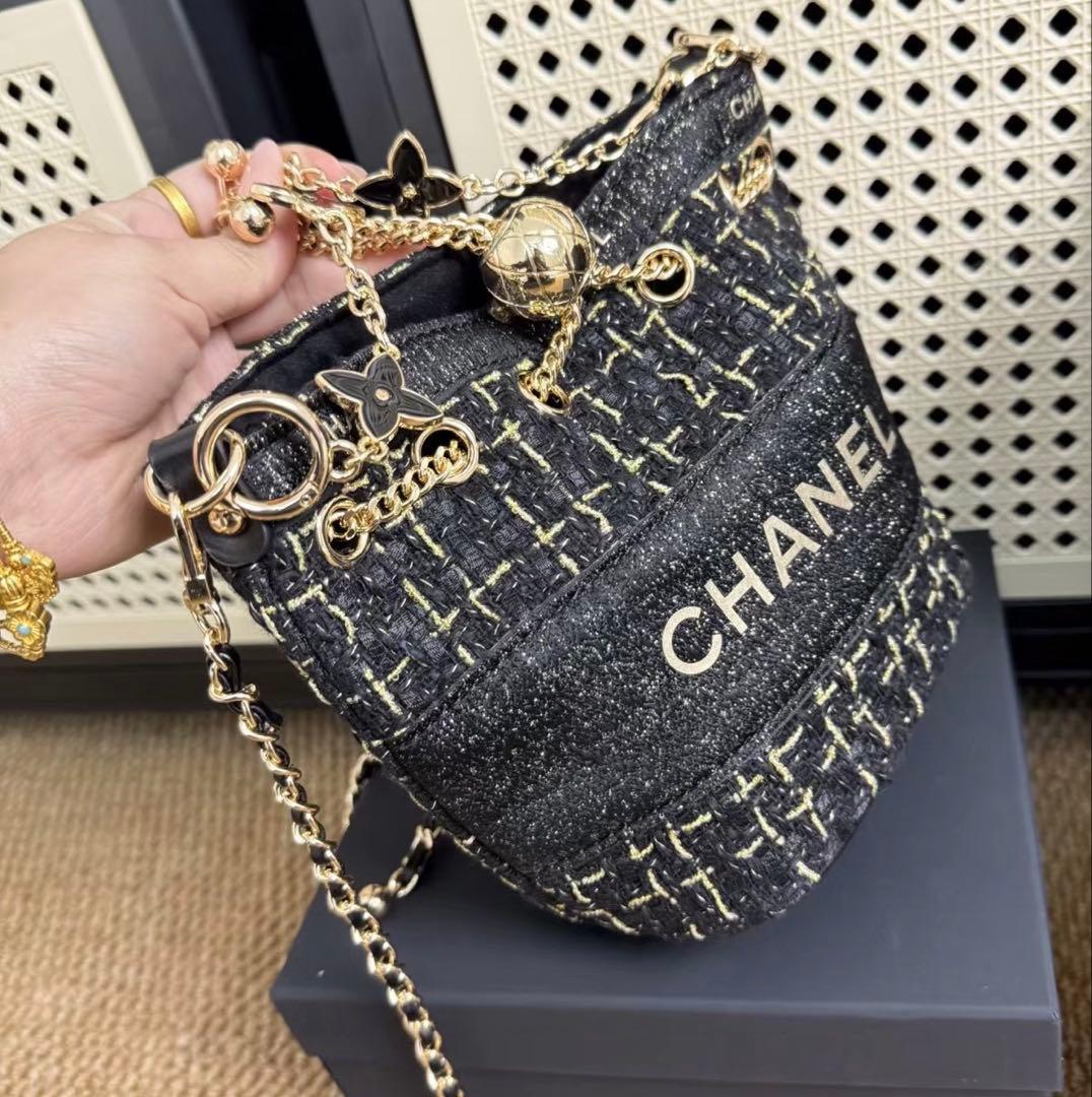CHANEL ノベルティ　ツイード　ショルダーバッグ　ポーチ　 非売品　ブラック