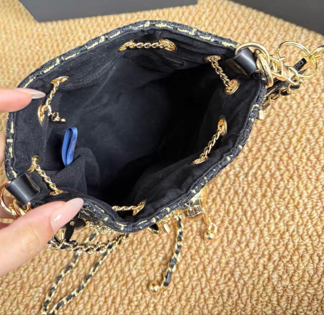 CHANEL ノベルティ　ツイード　ショルダーバッグ　ポーチ　 非売品　ブラック