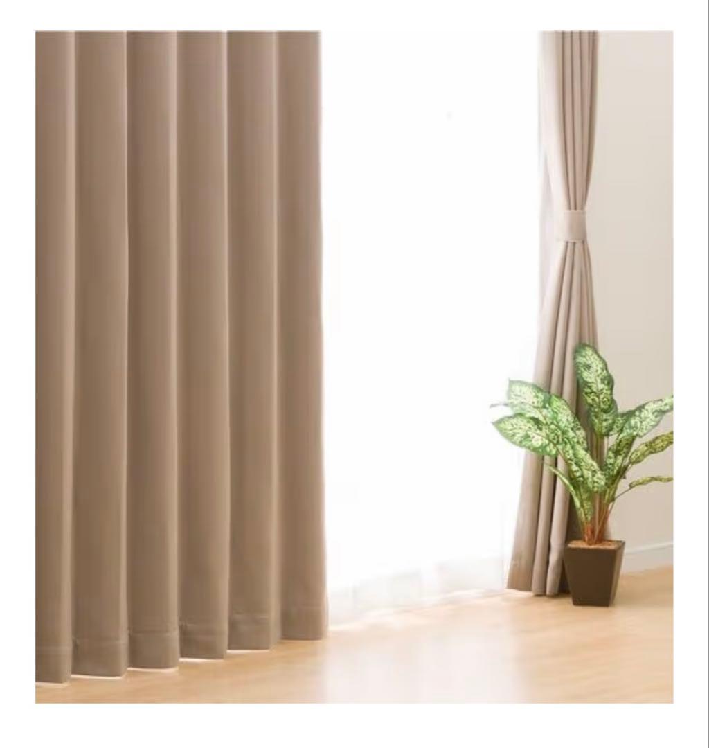 【新品・セット割】北欧系遮光カーテン・レースカーテン　ニトリ